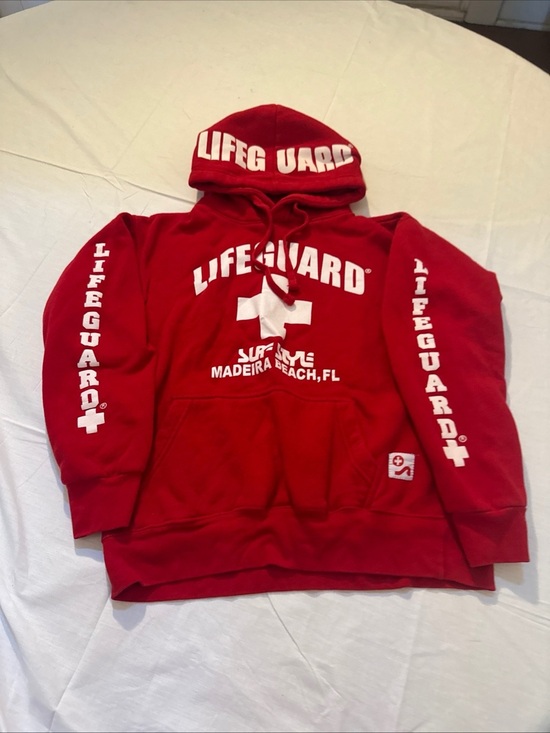 Other - Official Lifeguard Hoodie Sweater Red Size Small Unisex Daytona Beach
